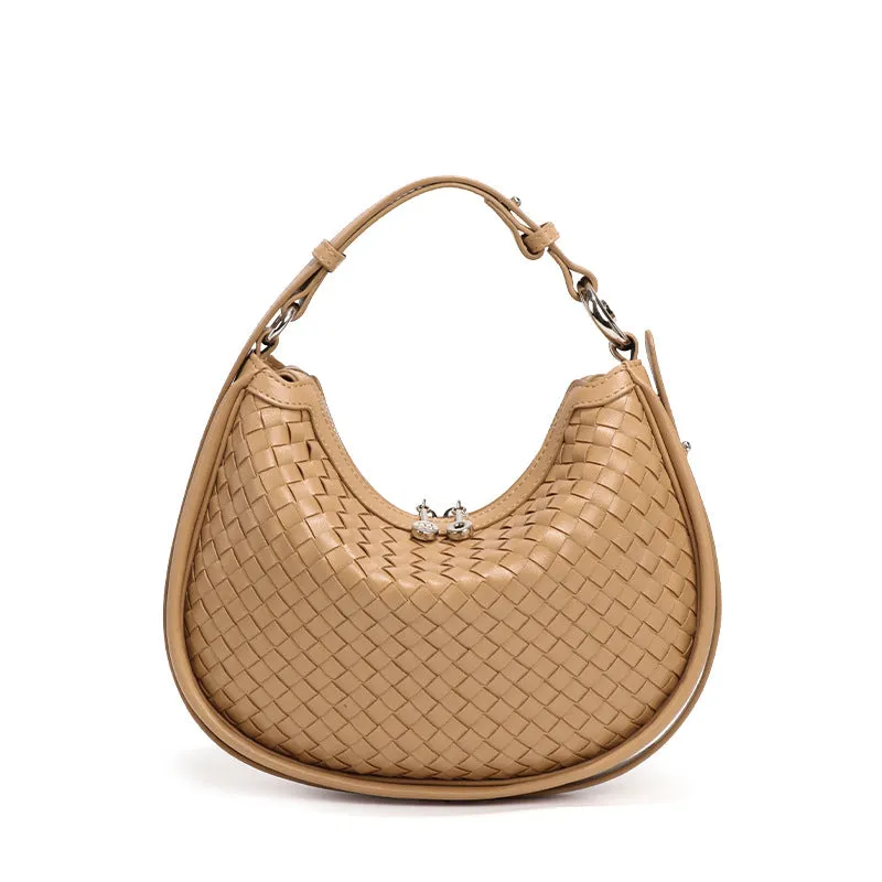 Woven Saddle Handbag