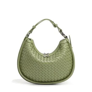 Woven Saddle Handbag