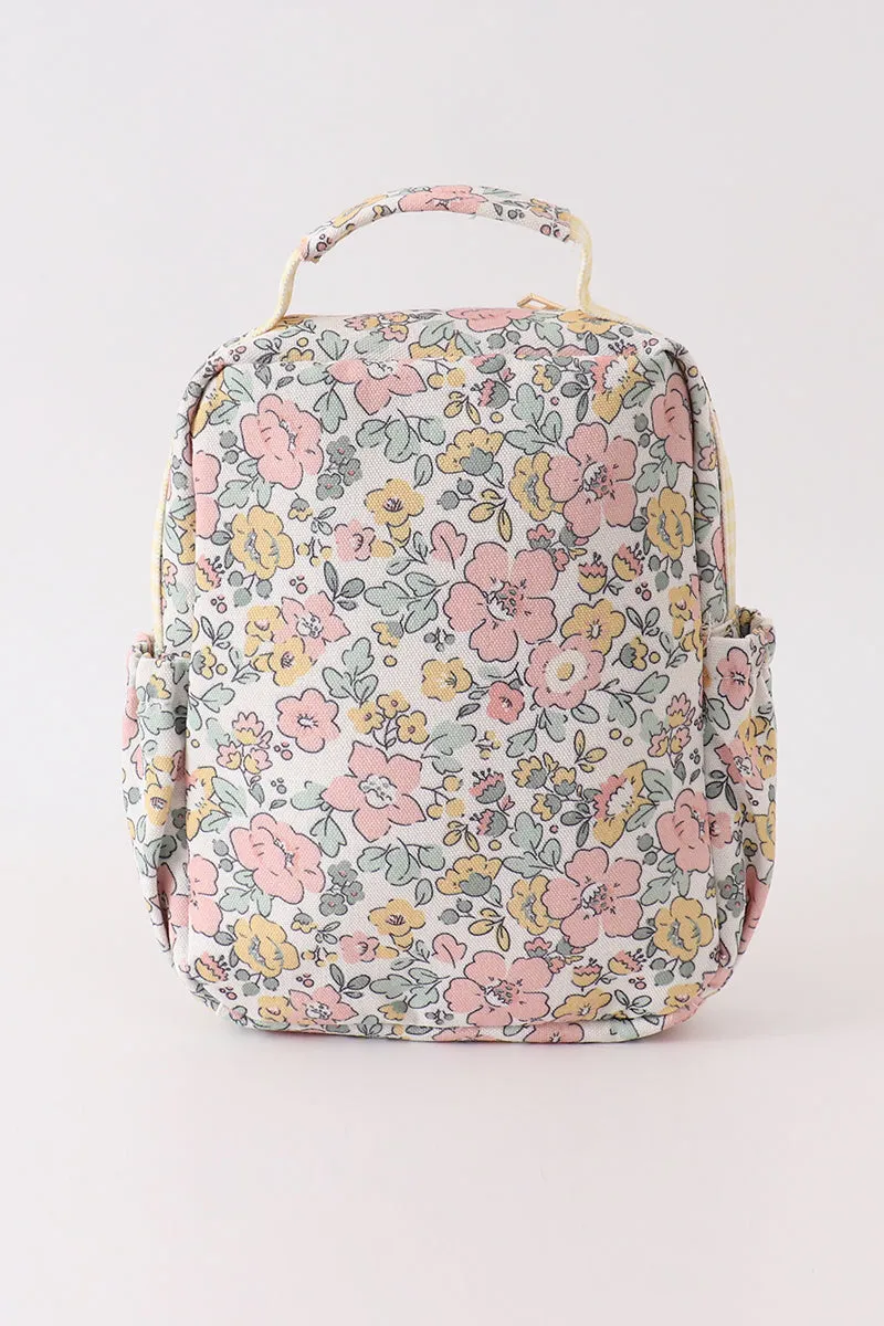 Yellow Floral Lunch Bag