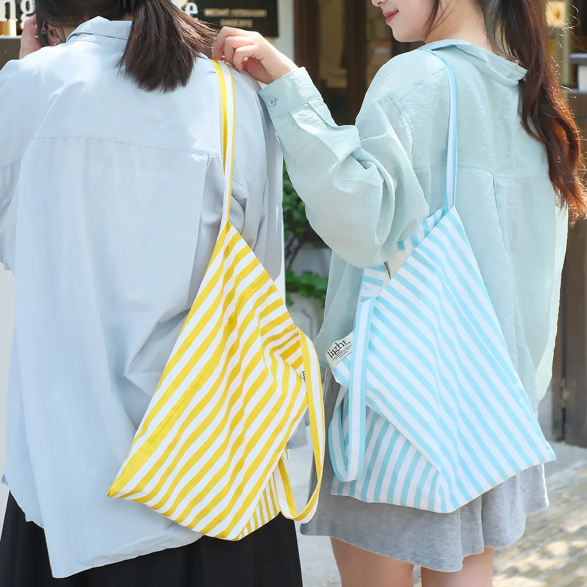You are my Light {Stripes Canvas Tote Bag}
