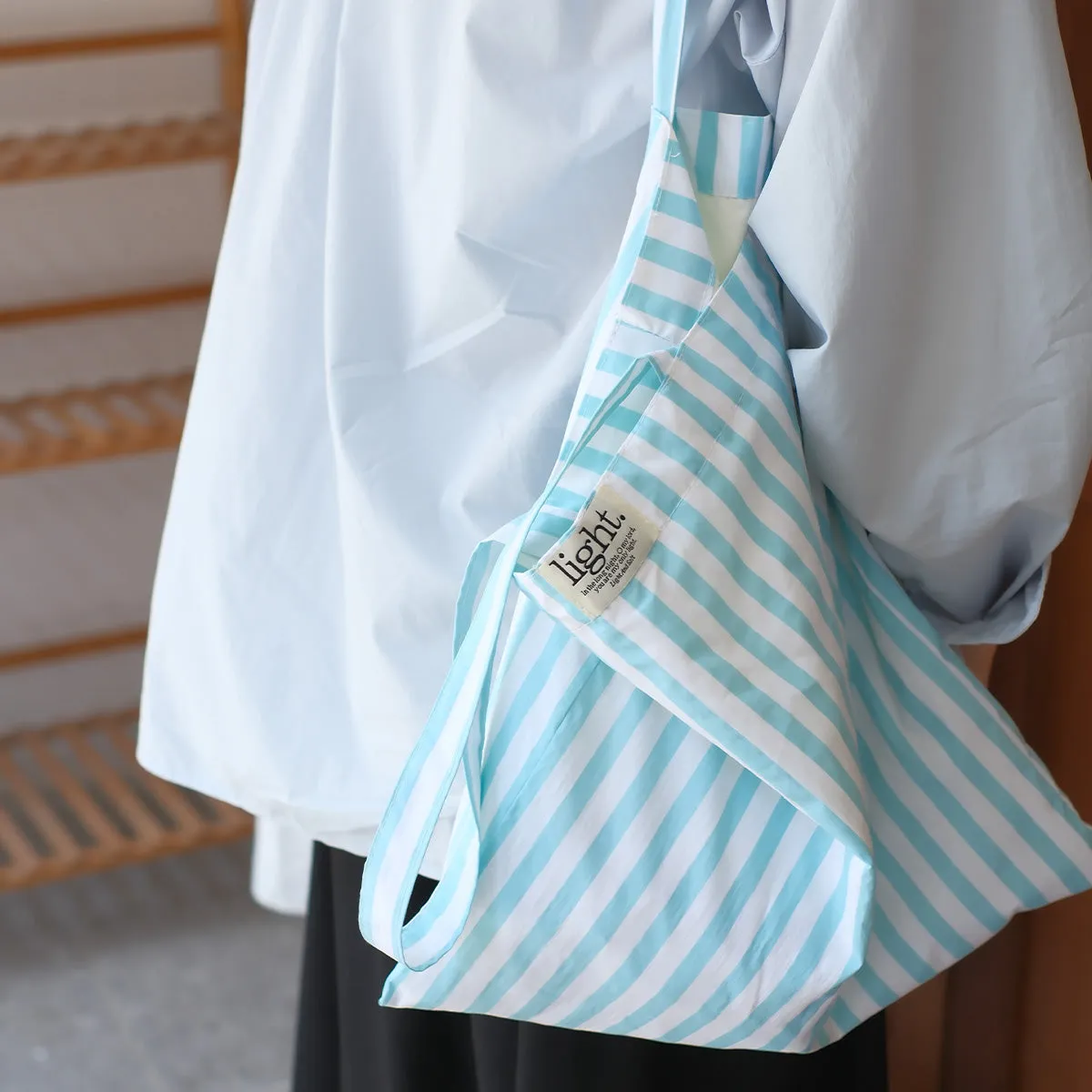 You are my Light {Stripes Canvas Tote Bag}