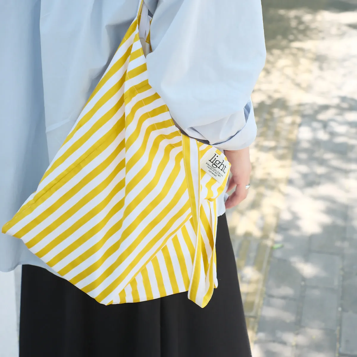 You are my Light {Stripes Canvas Tote Bag}