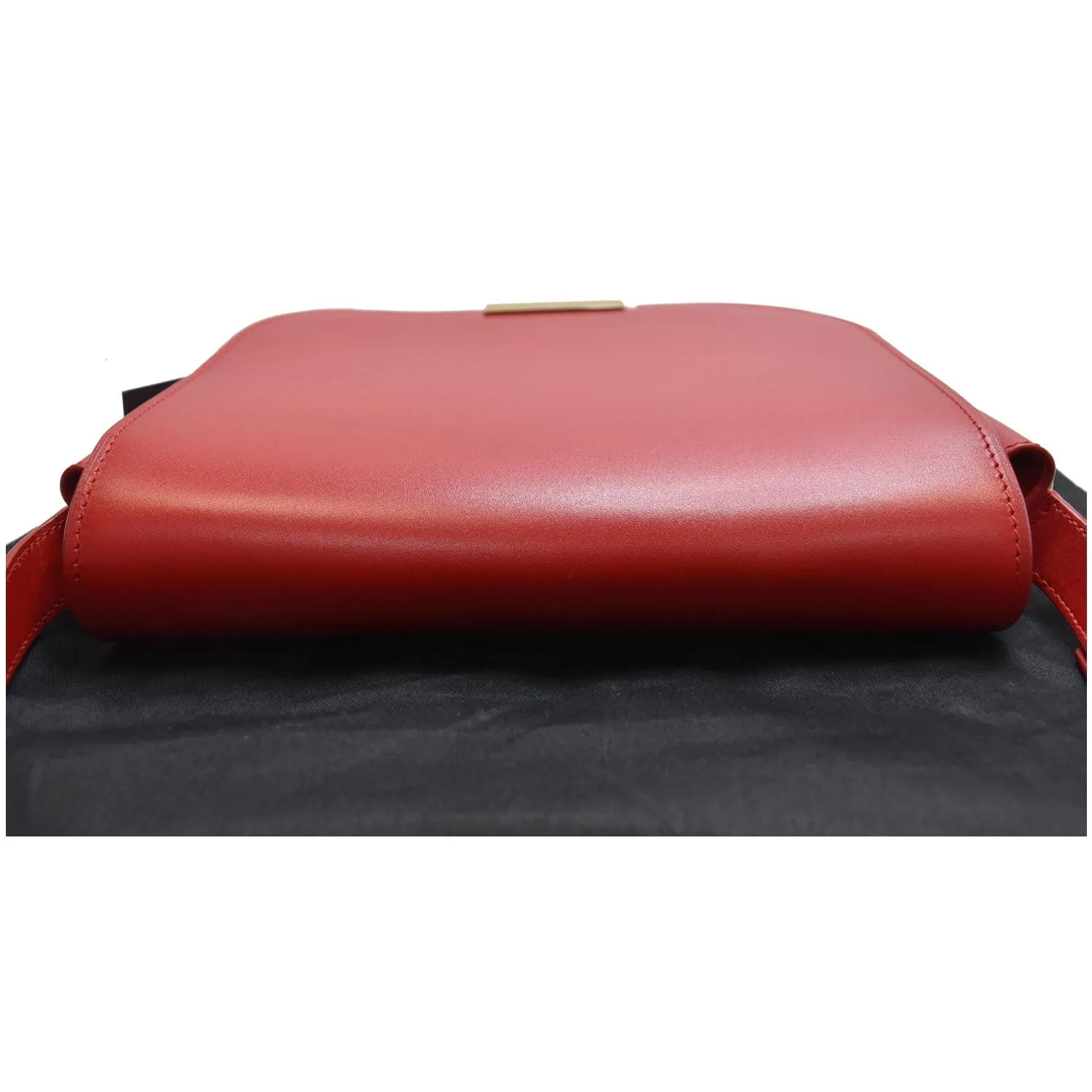 YVES SAINT LAURENT Betty Smooth Leather Shoulder Bag Red