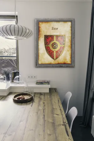 Zeif Heraldry of Greyhawk Anna Meyer Cartography Canvas Art Print