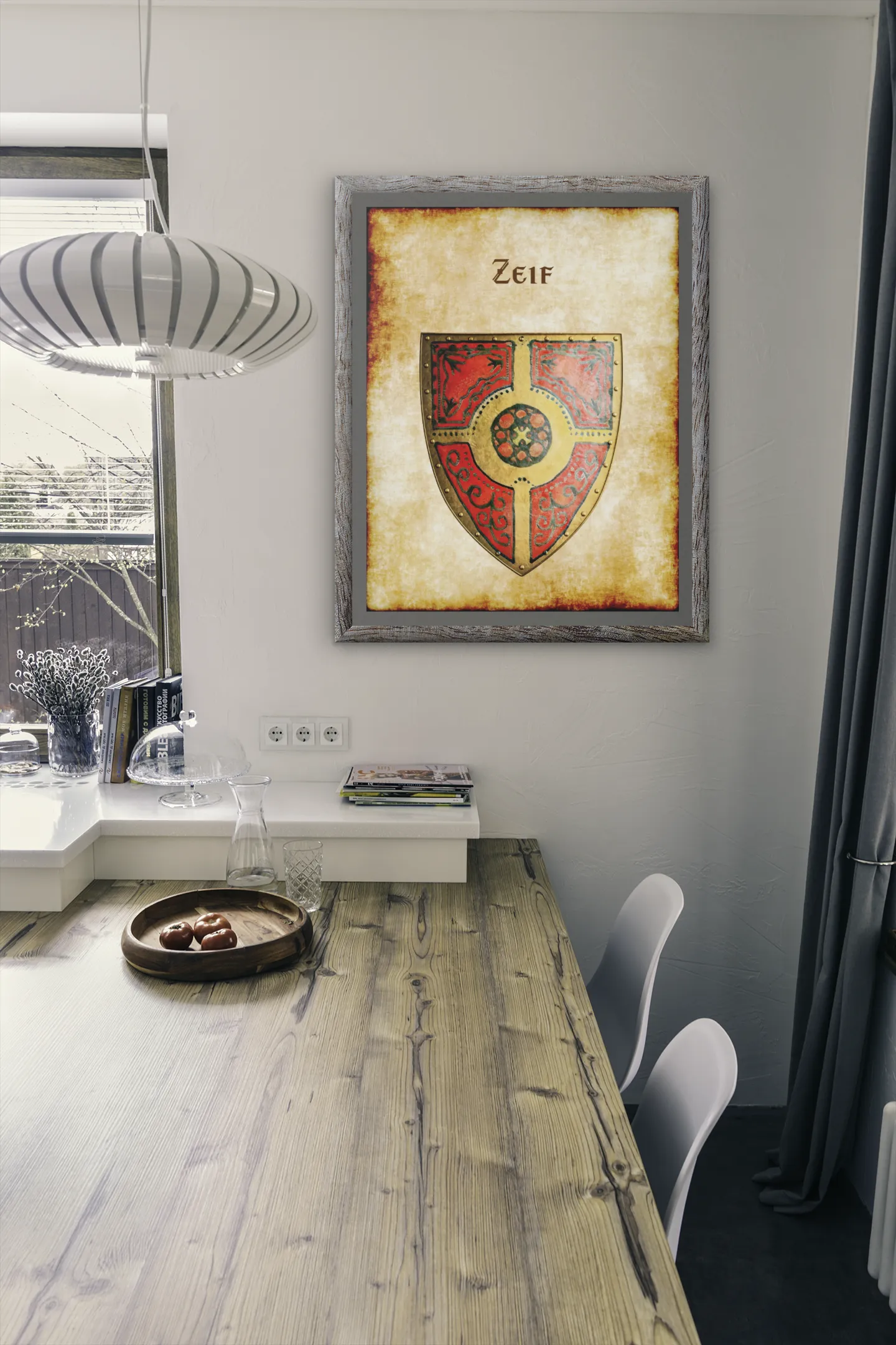 Zeif Heraldry of Greyhawk Anna Meyer Cartography Canvas Art Print